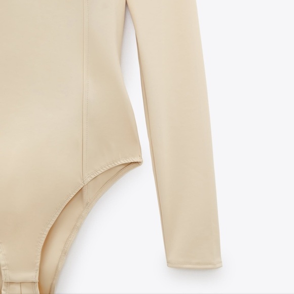 ZARA BNWT Neoprene Effect Bodysuit - Picture 3 of 6